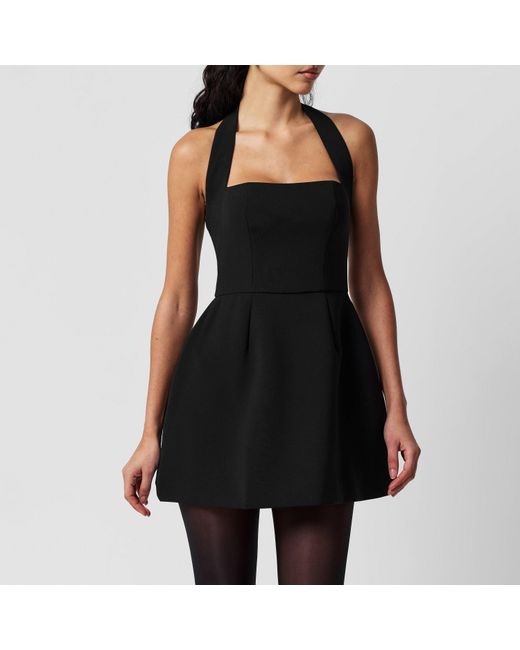 Odd Muse Black Structured Mini Dress