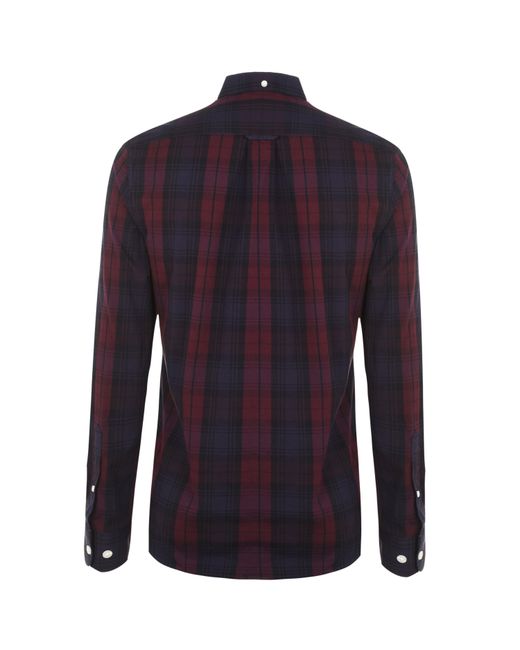 Farah Blue Brewer Checked Shirt for men