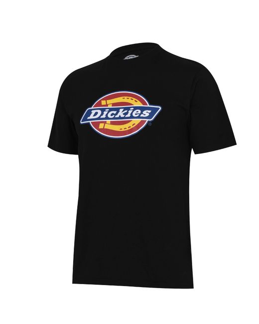 Dickies Black Icon Cotton Short Sleeve T-Shirt for men