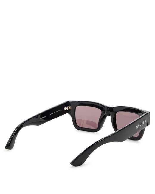 McQueen Gray Rectangle Sunglasses for men