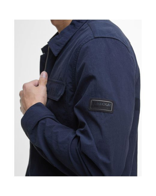 Barbour Blue Maze Overshirt for men