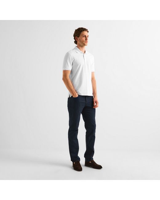 Gieves & Hawkes Blue Straight Leg Trousers for men
