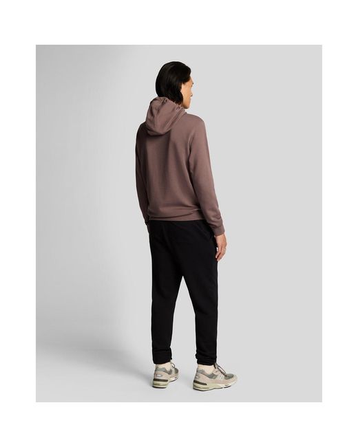 Lyle & Scott Black Closed Hem Fleece Joggers for men