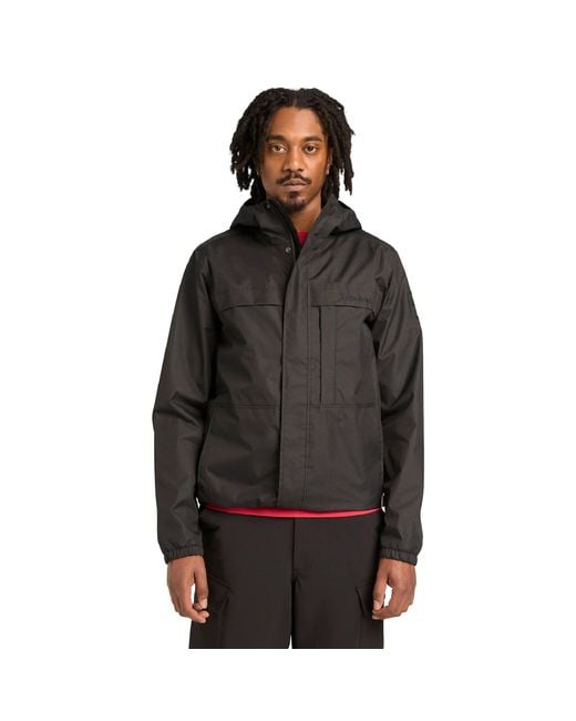 Timberland Black Benton Hooded Full-Zip Waterproof Jacket for men