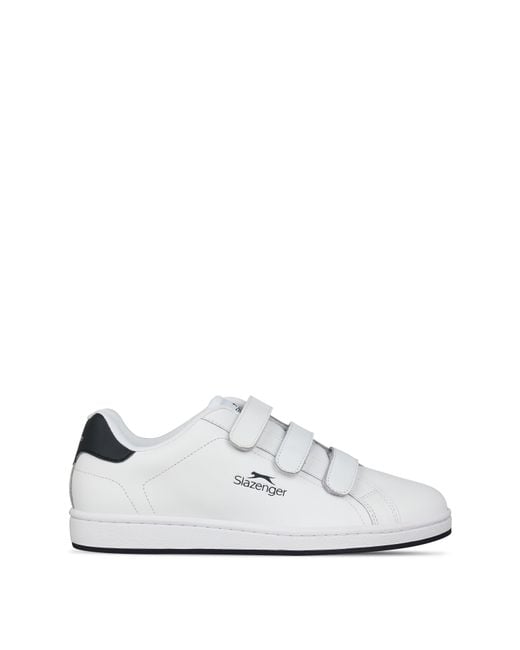 Slazenger 1881 White Ash Strap Trainers for men