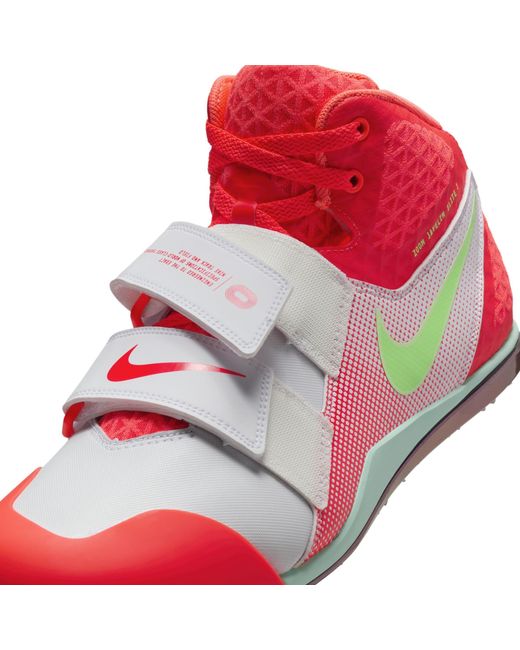Nike Red Zoom Javelin Elite 3 Mid Top Sneakers for men