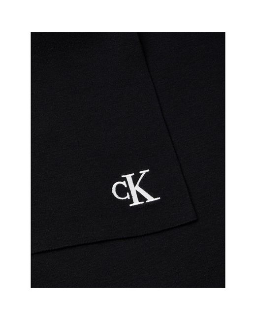 Calvin Klein Black Ck Rib Midweight Scarf