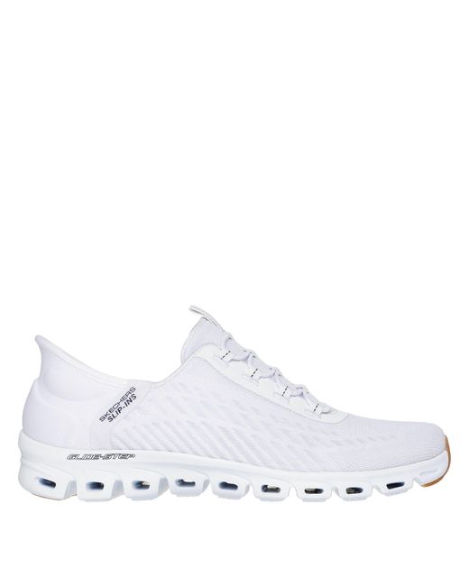 Skechers White Slip-On Glide Step Runners