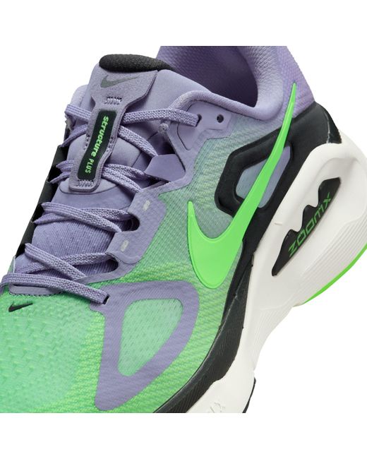 Nike Green Structure Plus Road Running Shoes for men