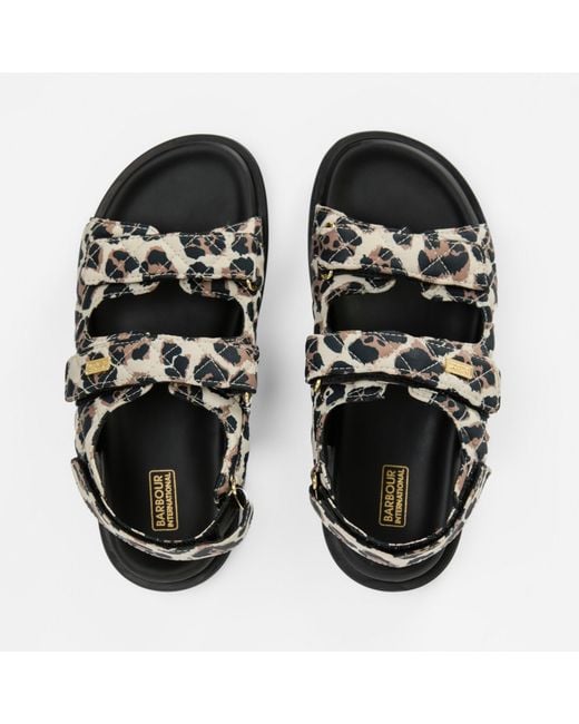 Barbour Black Soules Sandals