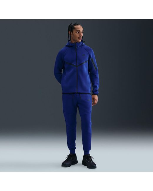 Nike Blue Tech Fleece Hoodie for men
