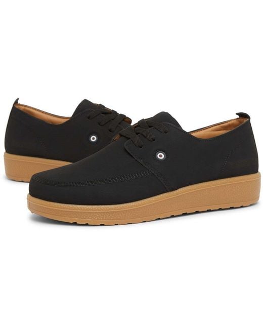 Lambretta Black Perez Court Trainers for men