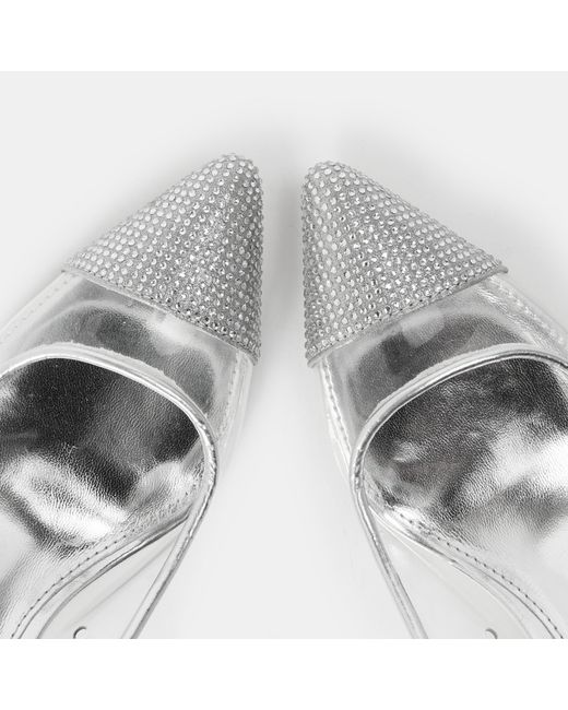 Steve Madden White Leena Stiletto Court Shoes