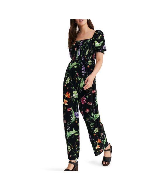 Phase Eight Black Zaylah Shirred Waist Jumpsuit
