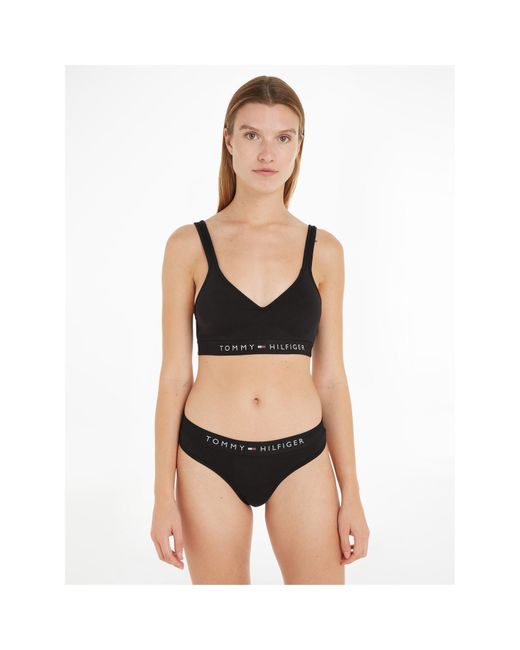 Tommy Hilfiger Black Original V Neck Bralette
