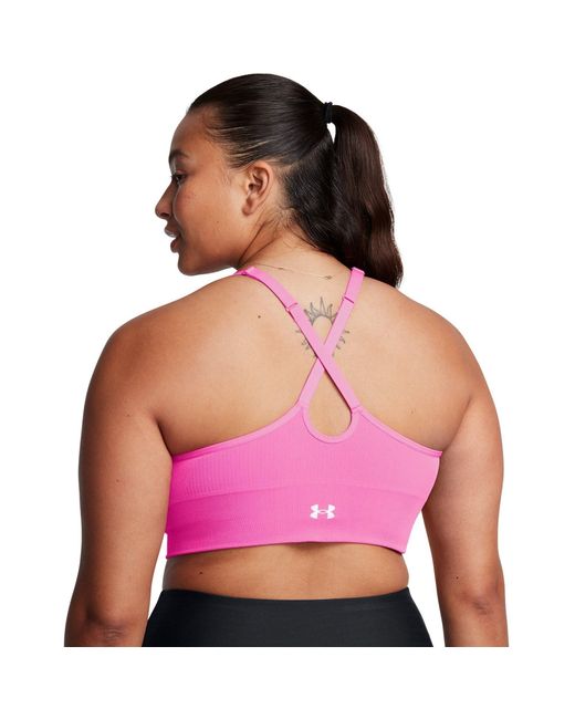 Under Armour Pink Vanish Seamless Low Impact Sports Bra