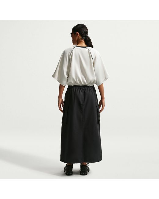 Nike Black Street Cargo Midi Skirt