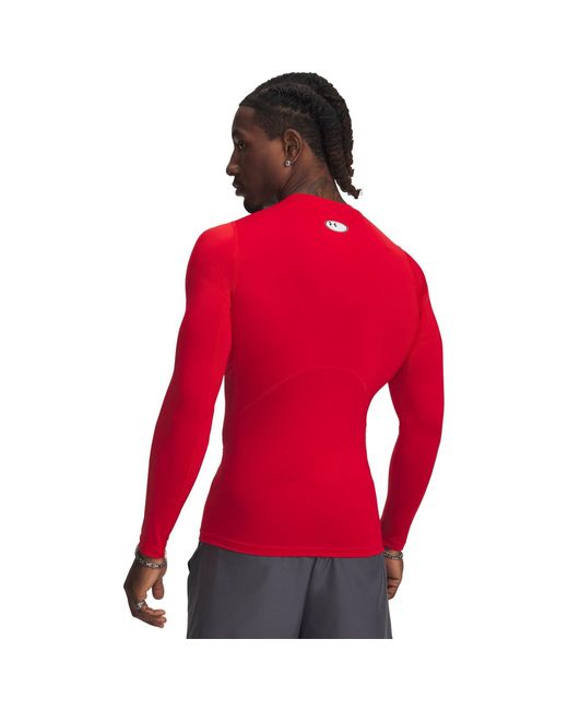 Under Armour Red Ua Hg Comp Ls Baselayer Top for men