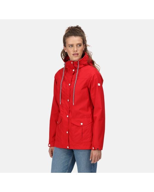 Regatta Red Bayarma Breathable Long Sleeve Waterproof Jacket