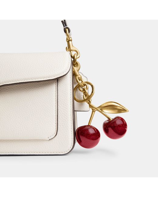 COACH Metallic Fruit Bag Charm Keyring