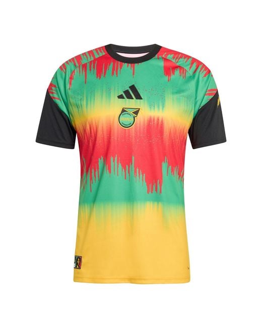 Adidas Green Jamaica Pre-Match Shirt 2026 for men