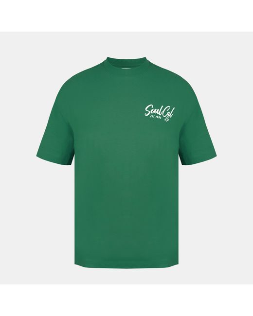 SoulCal & Co California Green Soul Fast Food Oversized T-Shirt for men
