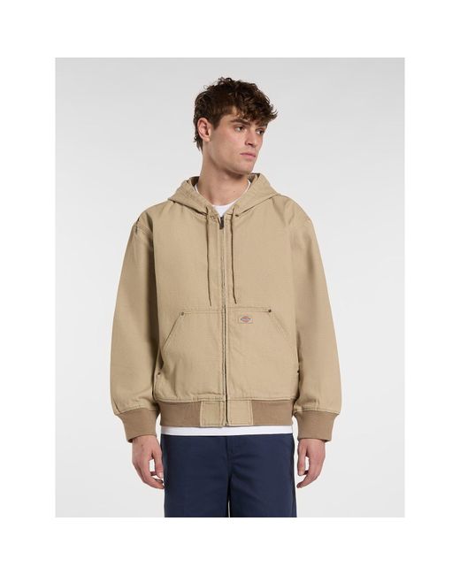 Dickies Natural Canvas Hood Bomber for men