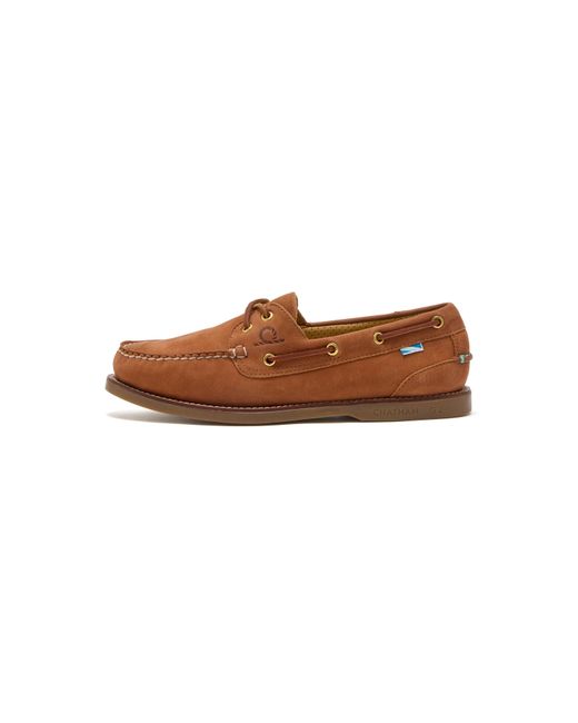 Chatham Brown Boat Shoes for men