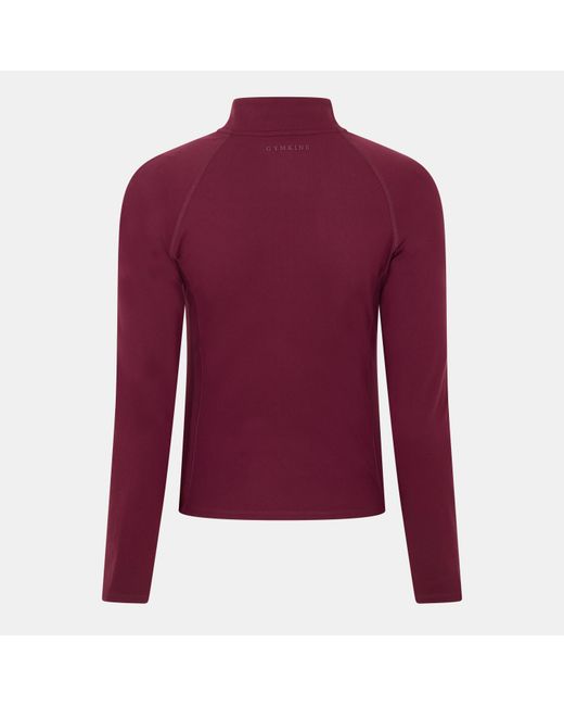 Gym King Purple Gymki Long Sleeve Zip Slim Fit Performance Tracksuit Top