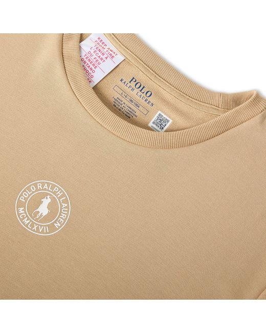 Polo Ralph Lauren Natural Puck Logo T-Shirt for men