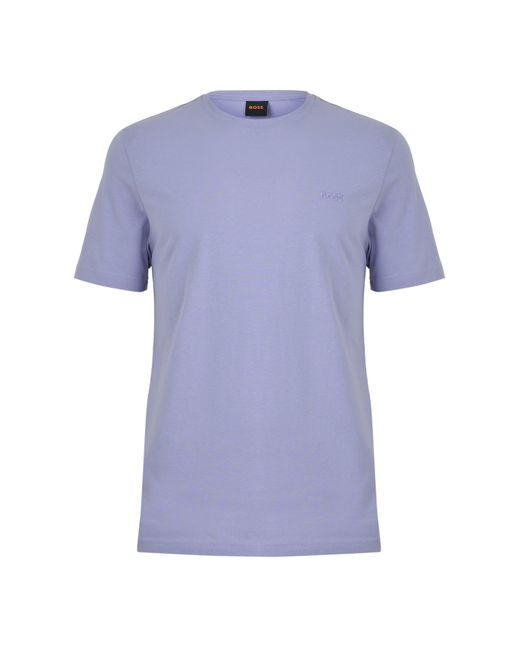 Boss Blue Tales T-Shirt With Logo Patch Premium Cotton for men
