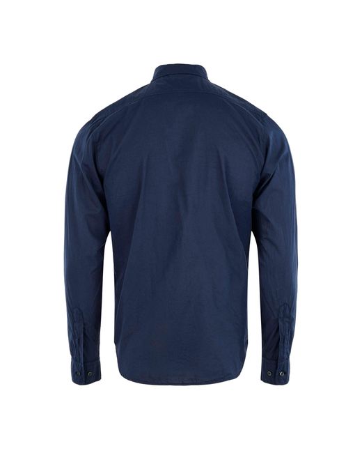 C P Company Blue Long Sleeve Shirt for men