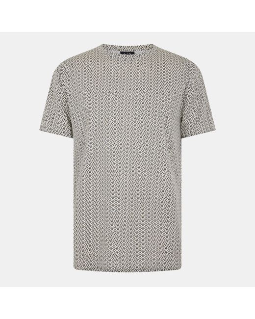 ARMANI EXCHANGE Gray Ax All Over Print T-Shirt for men