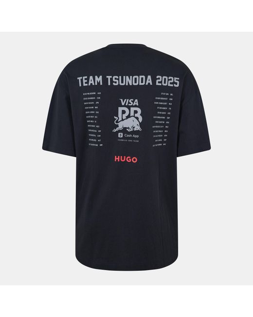 HUGO Blue Yuki Short Sleeve T-Shirt for men