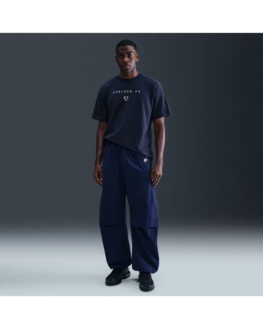 Nike Blue Chelsea T90 Wordmark T-Shirt for men
