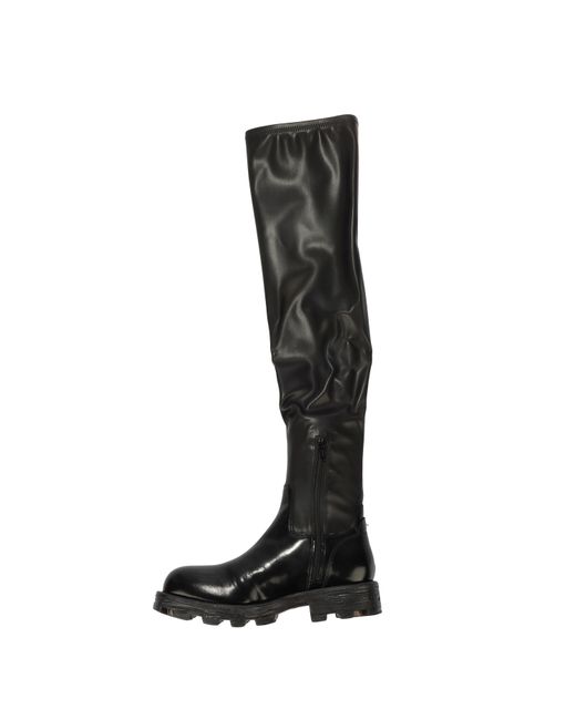 DIESEL Black Over The Knee Boots