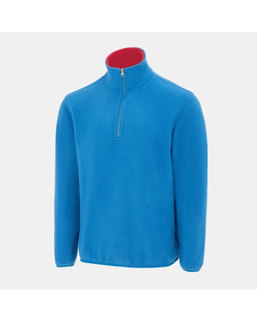 Donnay Blue Quarter Zip Fleece Jacket for men