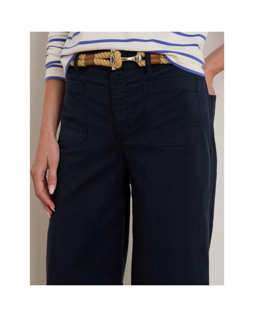 Ralph Lauren Blue Yurshane Straight Leg Trouser