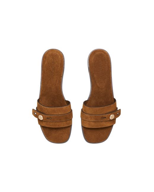 Tory Burch Brown Flat Sandals