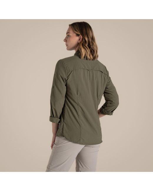 Craghoppers Green Nosilife Adventure Iii Quick-Drying Shirt