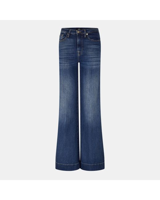 7 For All Mankind Blue Modern Dojo Bootcut Jeans