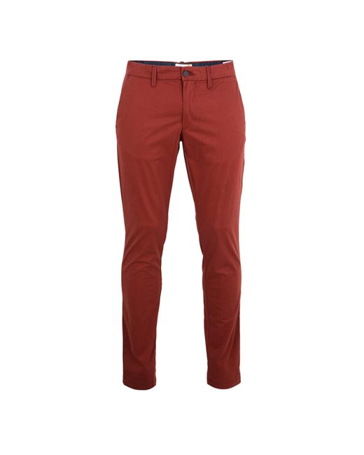 Timberland Red Twill Chino Slim Fit Chinos for men
