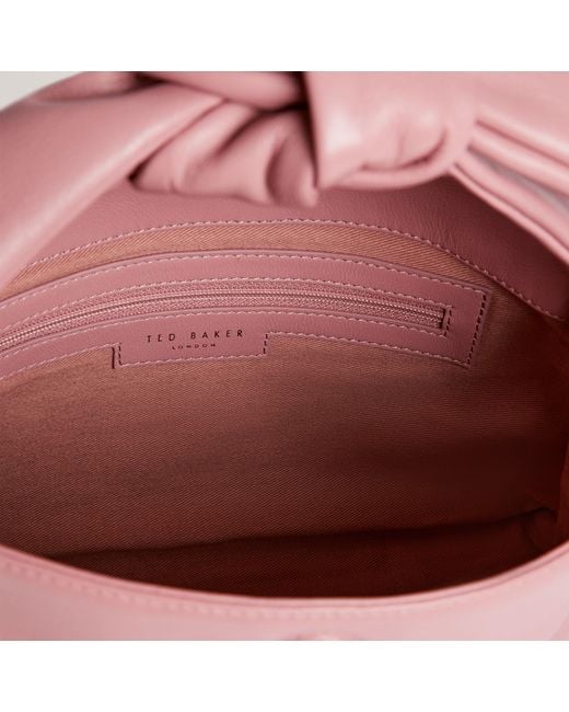Ted Baker Pink Knot Bow Slouch Bag