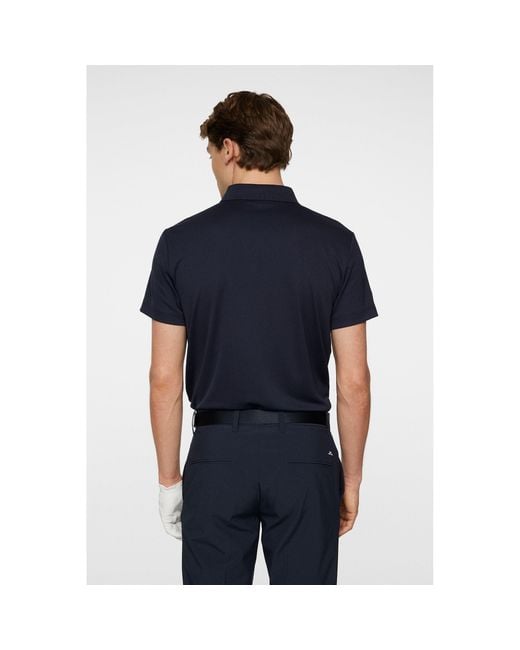 J.Lindeberg Blue Jlg Bridge Short-Sleeve Performance Polo Shirt for men