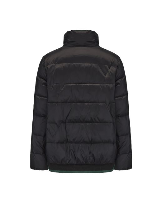 Firetrap Black Short Duck Down Funnel Neck Long Sleeve Down Jacket