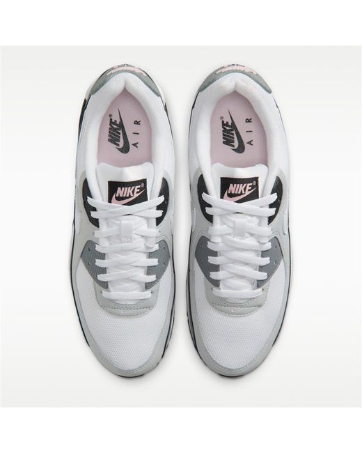 Nike Gray Air Max 90 Shoes for men