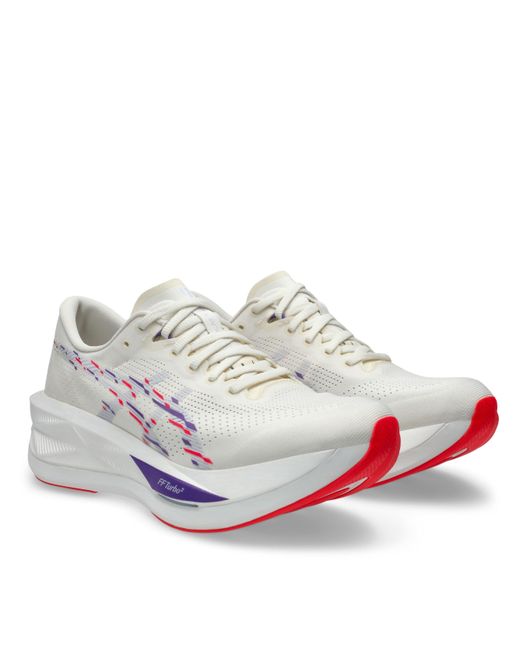 Asics White Sonicblast Road Running Shoes for men