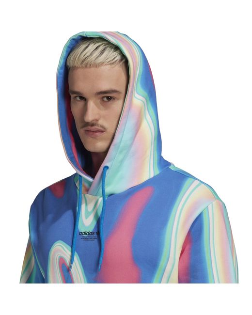 Adidas Originals Blue Over The Head Hoodie for men