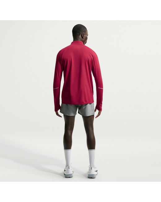 Nike Red Long Sleeve Performance Running Top for men