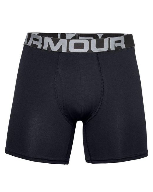 Under Armour Blue Charged Cotton 6inch 3 Pack for men
